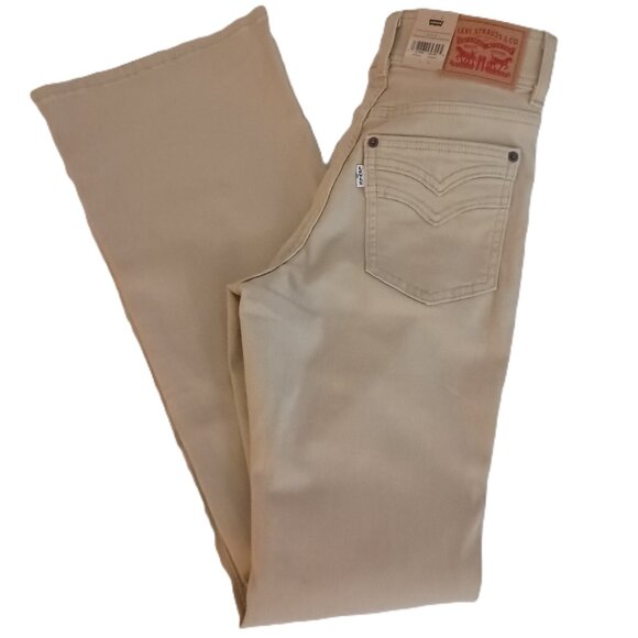Levi’s 726 High Rise Flare Jeans Tan Size 26x32 NWT - Picture 16 of 16